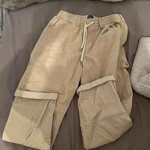 Tan corduroy cargo pants form Urban Outfitters